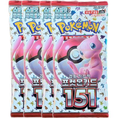 151 (Korean) Booster Pack x 4